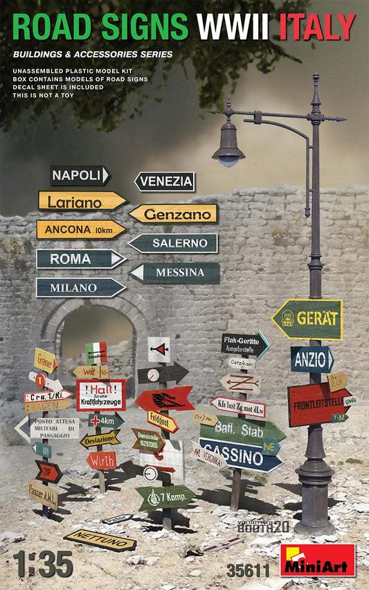 MiniArt MT35611 1:35 ROAD SIGNS WWII ITALY