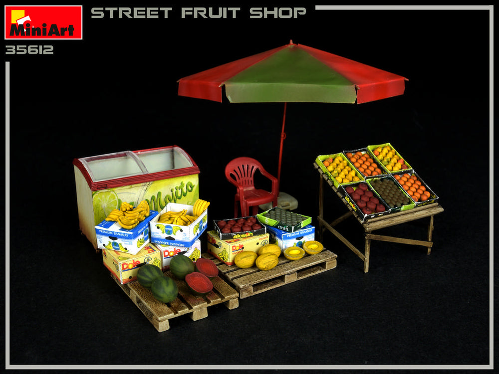 MiniArt MT35612 1:35 Street fruit shop/stand/stall