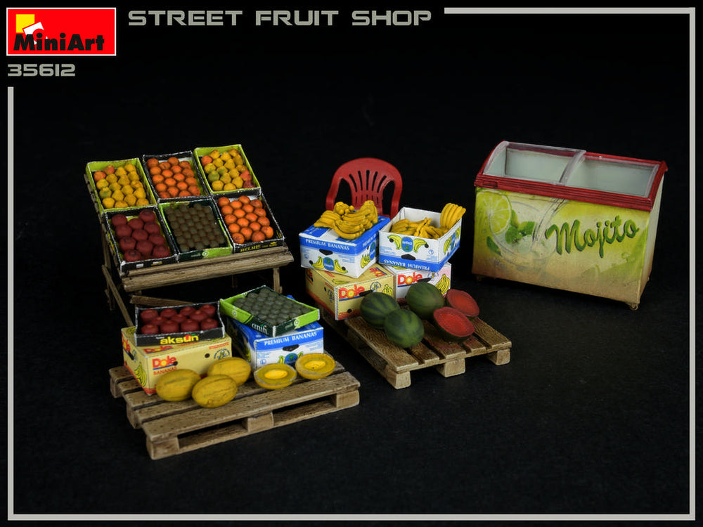 MiniArt MT35612 1:35 Street fruit shop/stand/stall