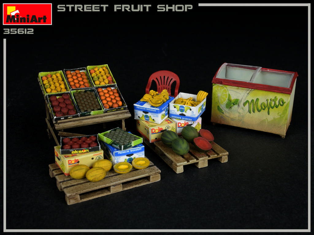 MiniArt MT35612 1:35 Street fruit shop/stand/stall