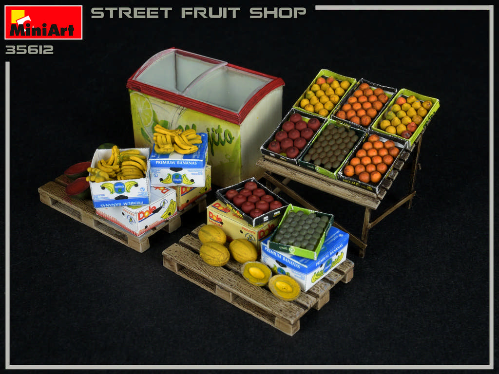 MiniArt MT35612 1:35 Street fruit shop/stand/stall