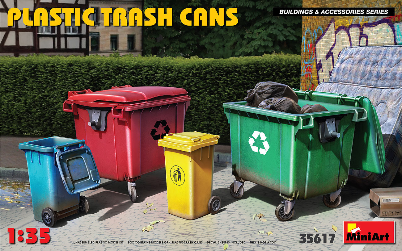 MiniArt MT35617 1:35 PLASTIC TRASH CANS