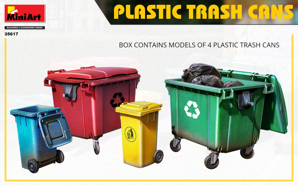 MiniArt MT35617 1:35 PLASTIC TRASH CANS