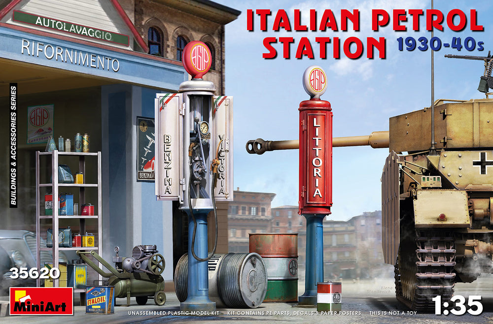 MiniArt MT35620 1:35 ITALIAN PETROL STATION 1930-40s