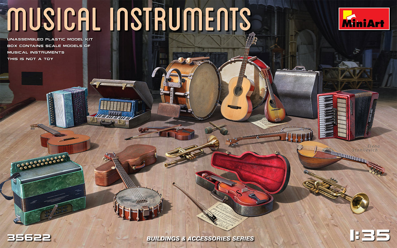 MiniArt MT35622 Musical Instruments Scale Model Set 1:35
