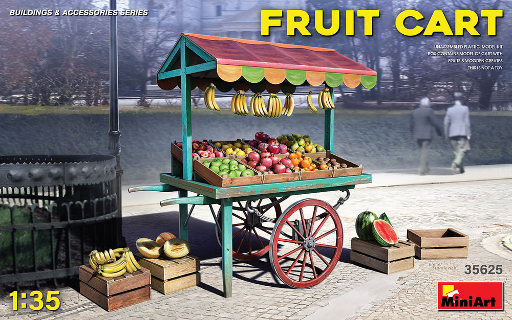 MiniArt MT35625 1:35 FRUIT CART Unassembled Plastic Model Kit:Box