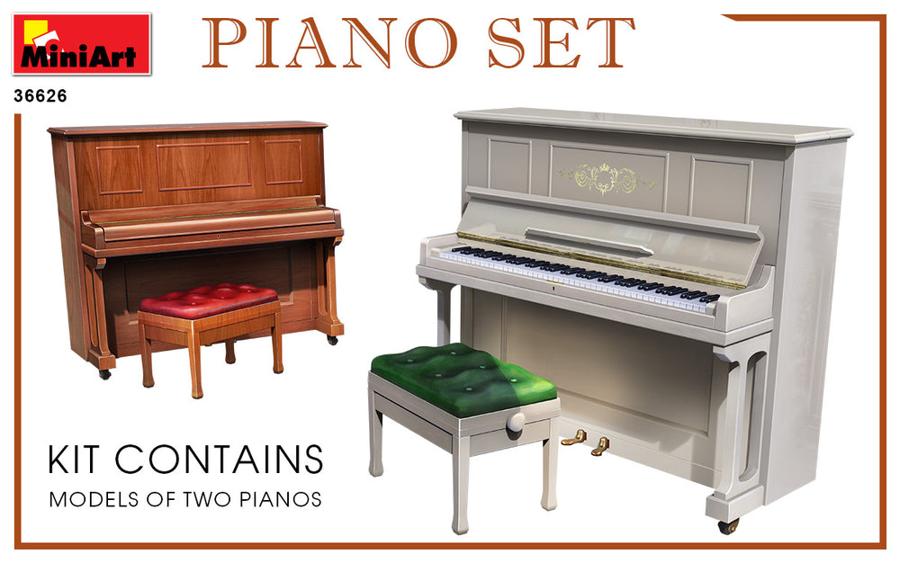MiniArt MT35626 Piano Set (Two Pianos) 1:35