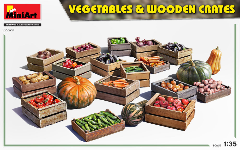 MiniArt MT35629 1:35 VEGETABLES & WOODEN CRATES Box