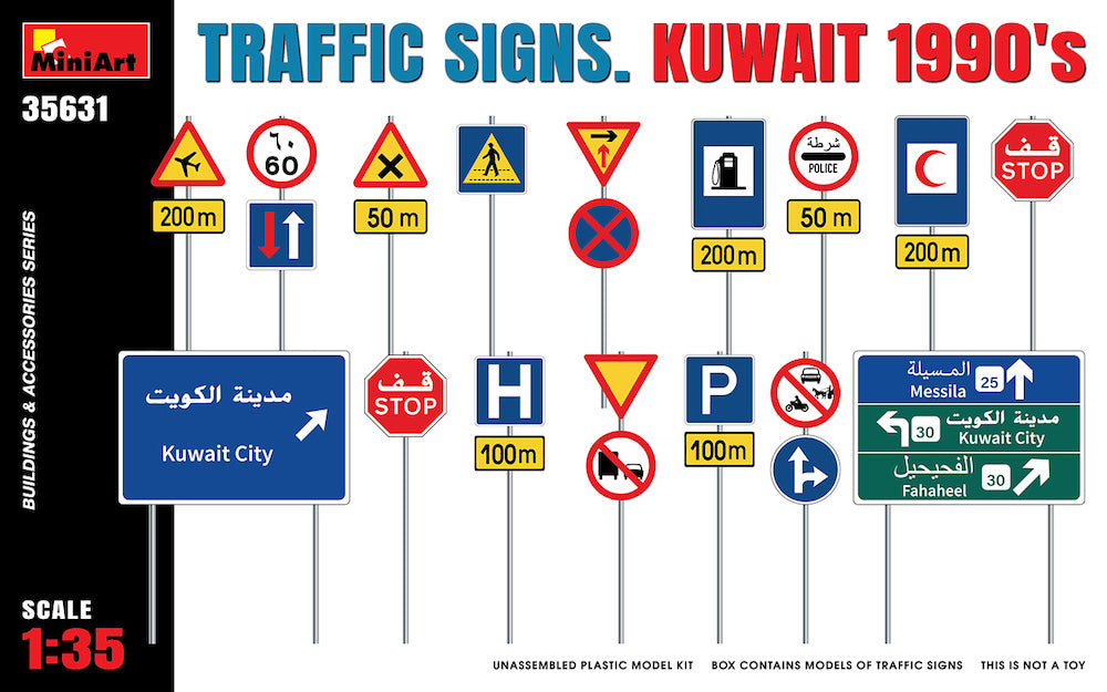 MiniArt MT35631 1:35 TRAFFIC SIGNS