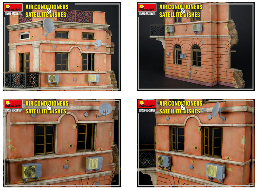 MiniArt MT35638 Air Conditioners & Satellite Dishes 1:35