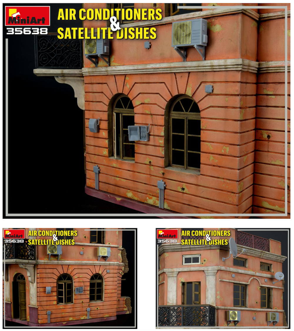 MiniArt MT35638 Air Conditioners & Satellite Dishes 1:35