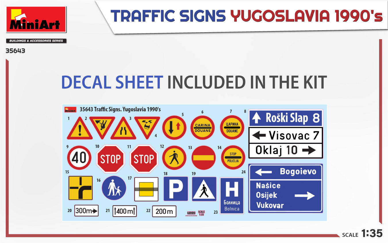 MiniArt MT35643 1:35 TRAFFIC SIGNS