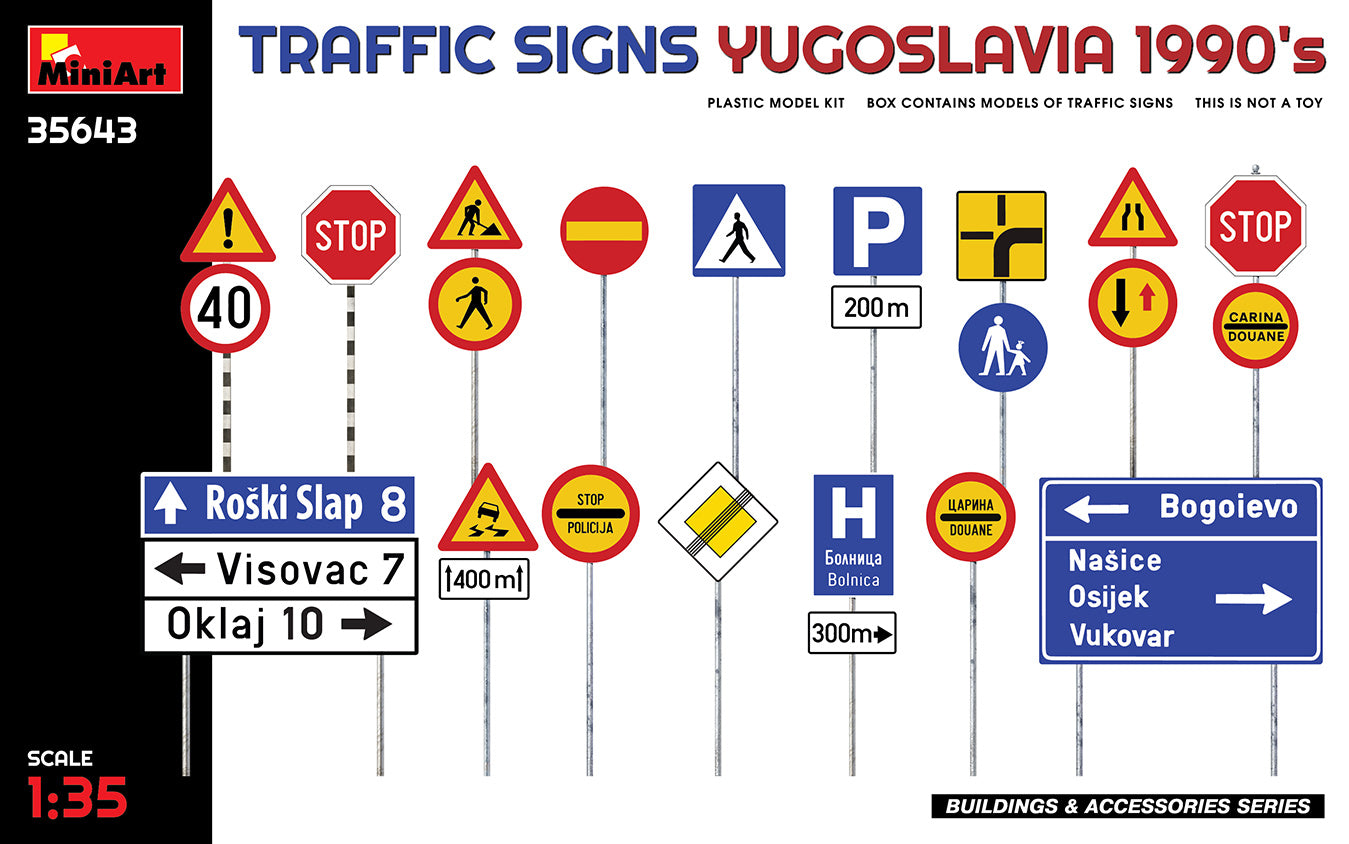 MiniArt MT35643 1:35 TRAFFIC SIGNS