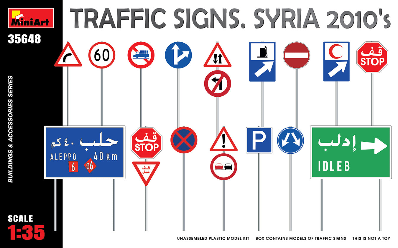 MiniArt MT35648 1:35 TRAFFIC SIGNS