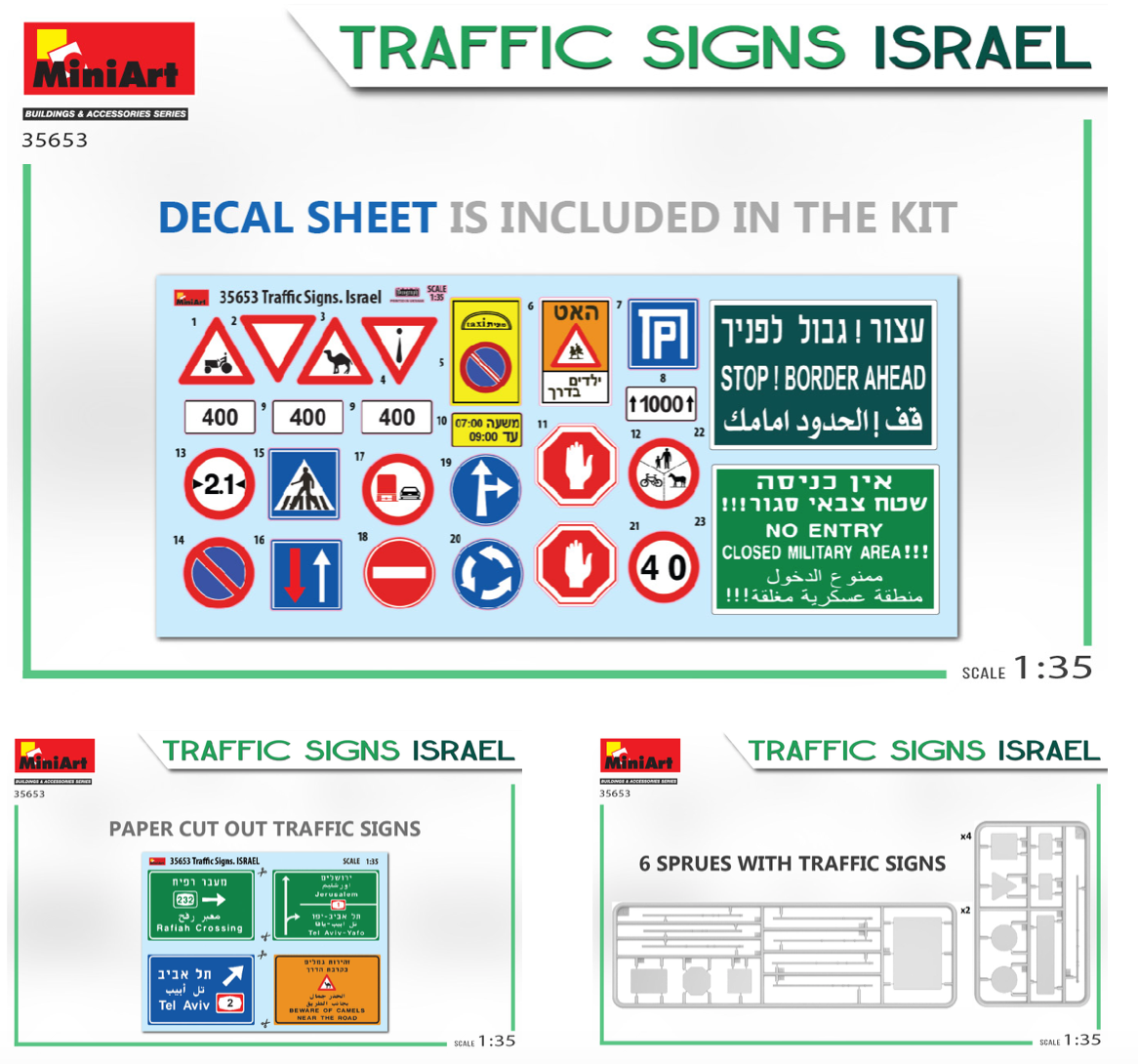MiniArt MT35653 1:35 TRAFFIC SIGNS