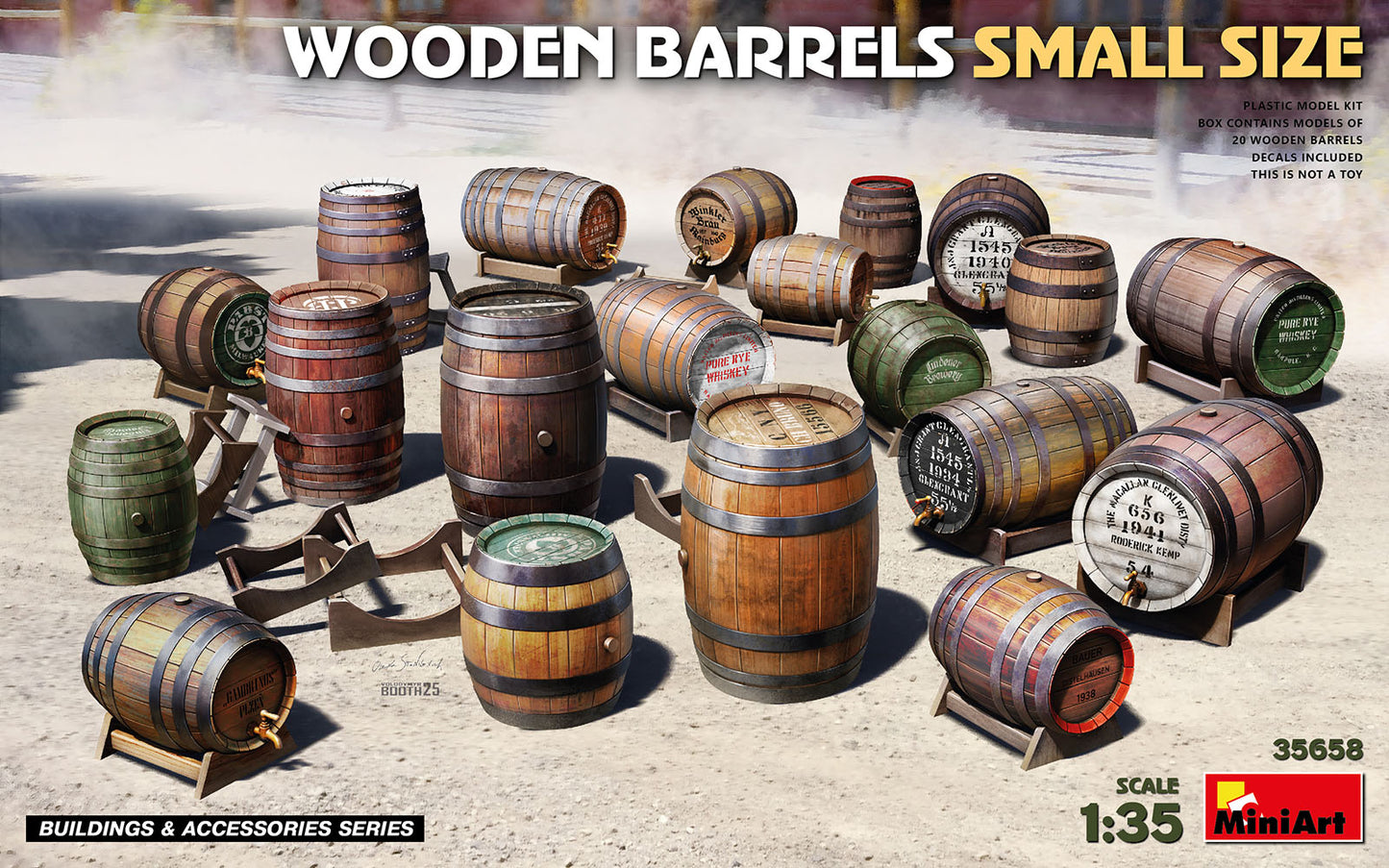 MiniArt MT35658 1:35 WOODEN BARRELS