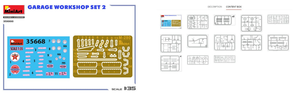 MiniArt MT35668 Garage Workshop Set #2 1:35