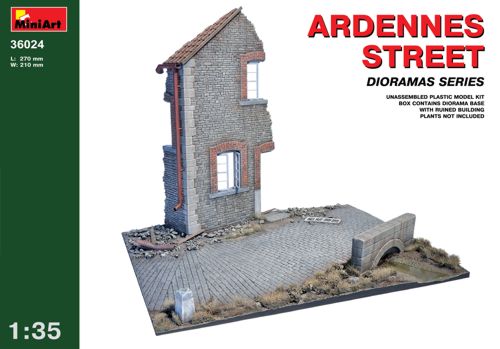 MiniArt MT36024 Ardennes Street Ruined House & Bridge 1:35
