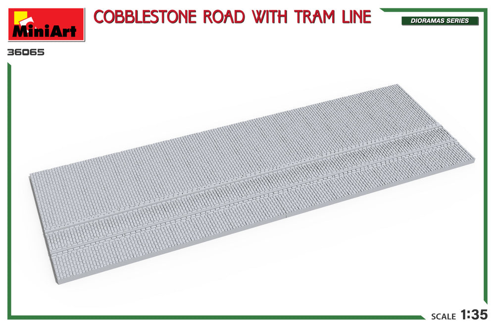MiniArt MT36065 Cobblestone Road with Tram Line 1:35