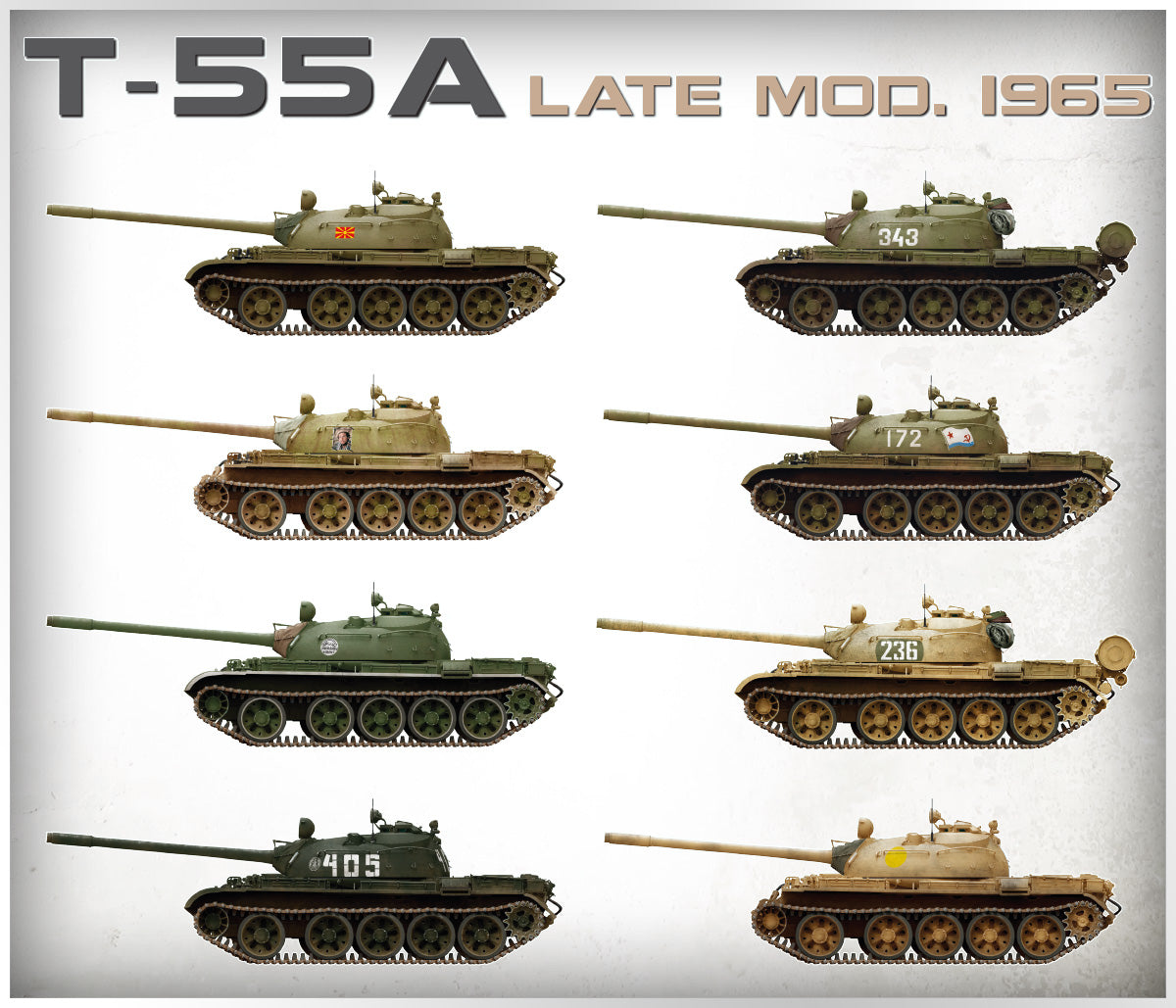 MiniArt MT37023 1:35 Soviet medium tank T-55A LATE MOD