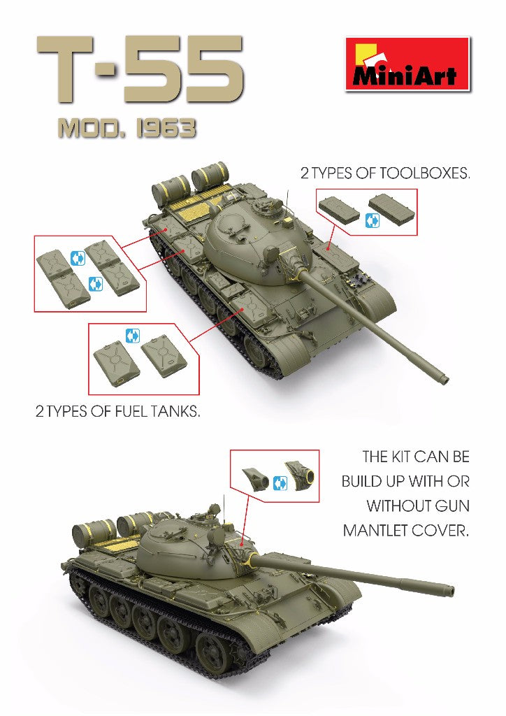 MiniArt MT37027 1:35 Soviet T-55 Medium tank