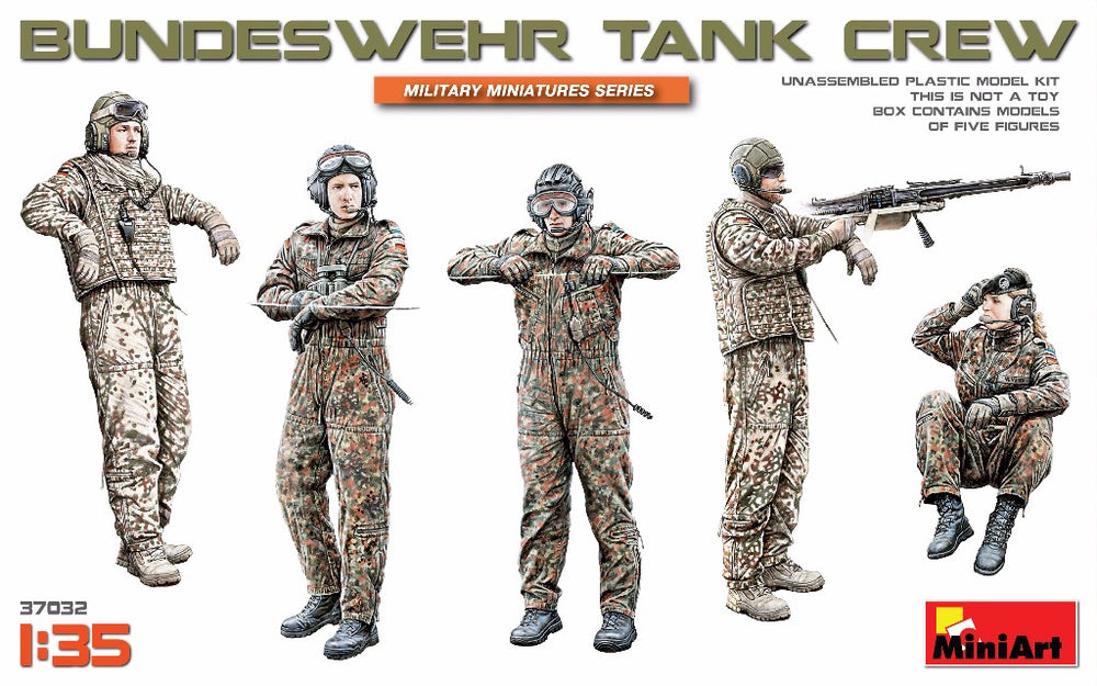 MiniArt MT37032 Bundeswehr Tank Crew (5 Figs) 1:35