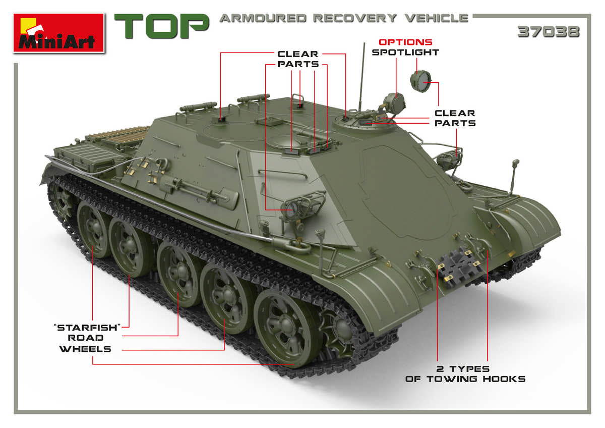 MiniArt MT37038 Soviet TOP Armoured Recovery Vehicle 1:35