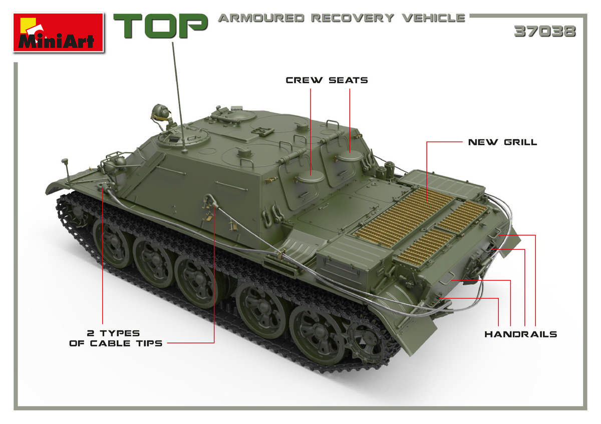 MiniArt MT37038 Soviet TOP Armoured Recovery Vehicle 1:35