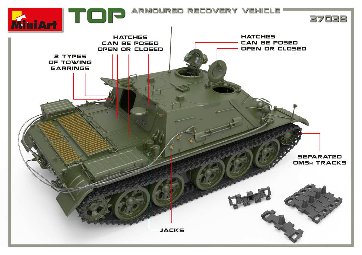 MiniArt MT37038 Soviet TOP Armoured Recovery Vehicle 1:35