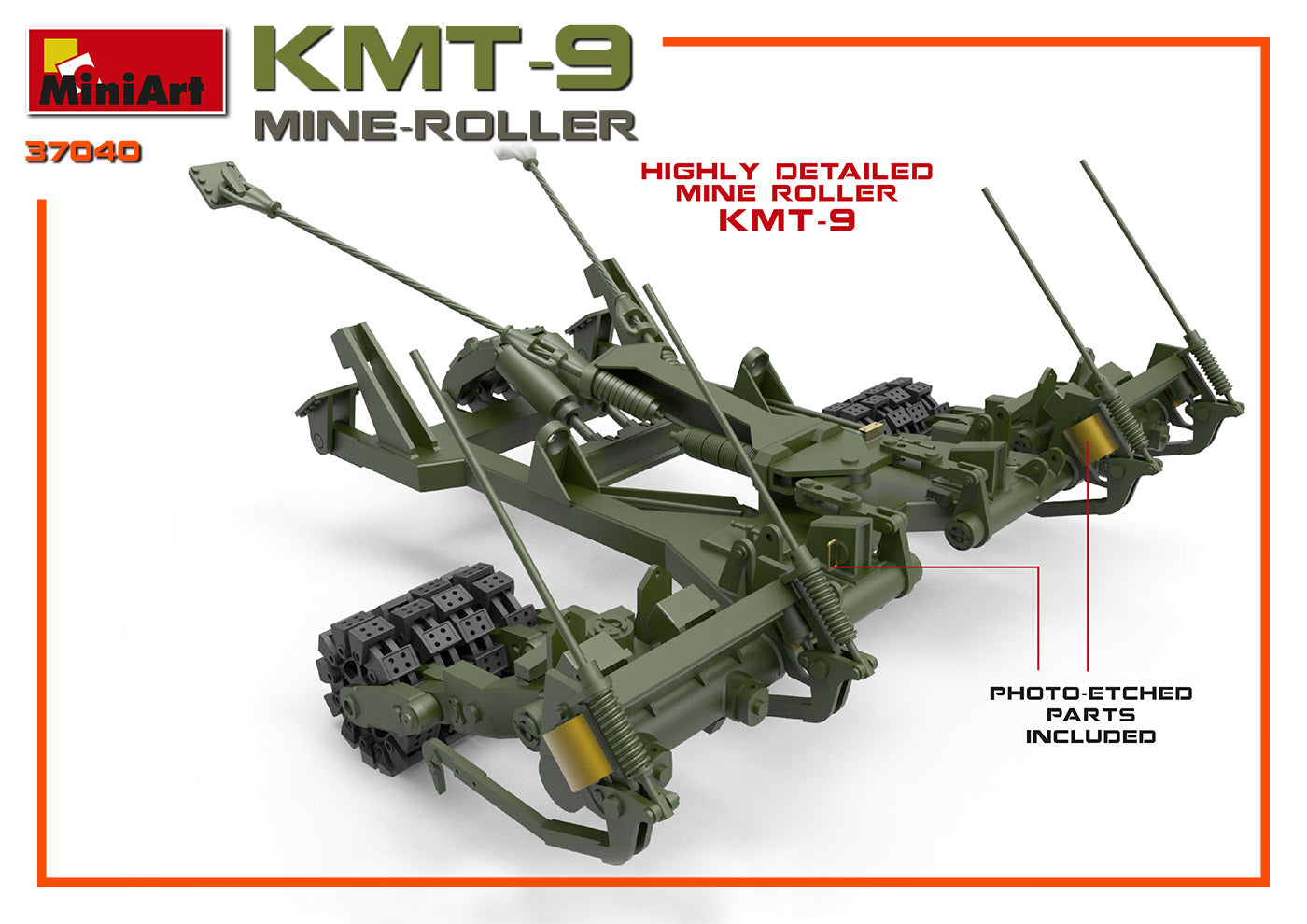 MiniArt MT37040 KMT-9 Mine-Roller w/PE Parts 1:35