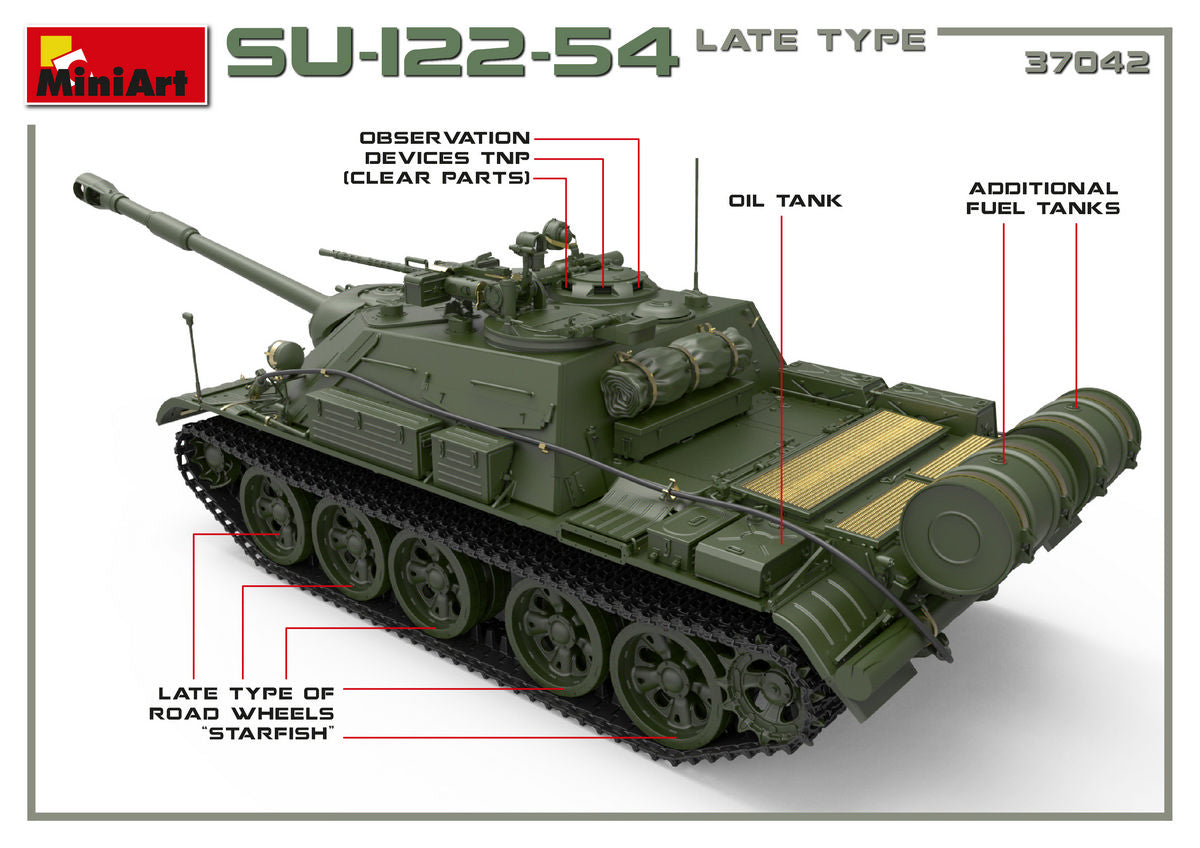 MiniArt MT37042 Soviet SU-122-54 Late Type 1:35