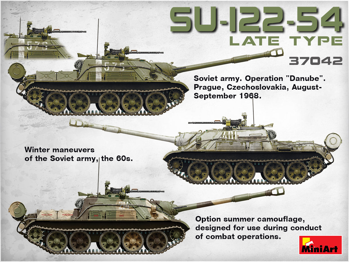 MiniArt MT37042 Soviet SU-122-54 Late Type 1:35
