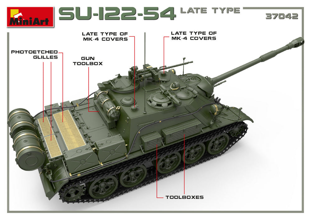 MiniArt MT37042 Soviet SU-122-54 Late Type 1:35