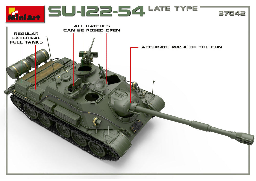 MiniArt MT37042 Soviet SU-122-54 Late Type 1:35