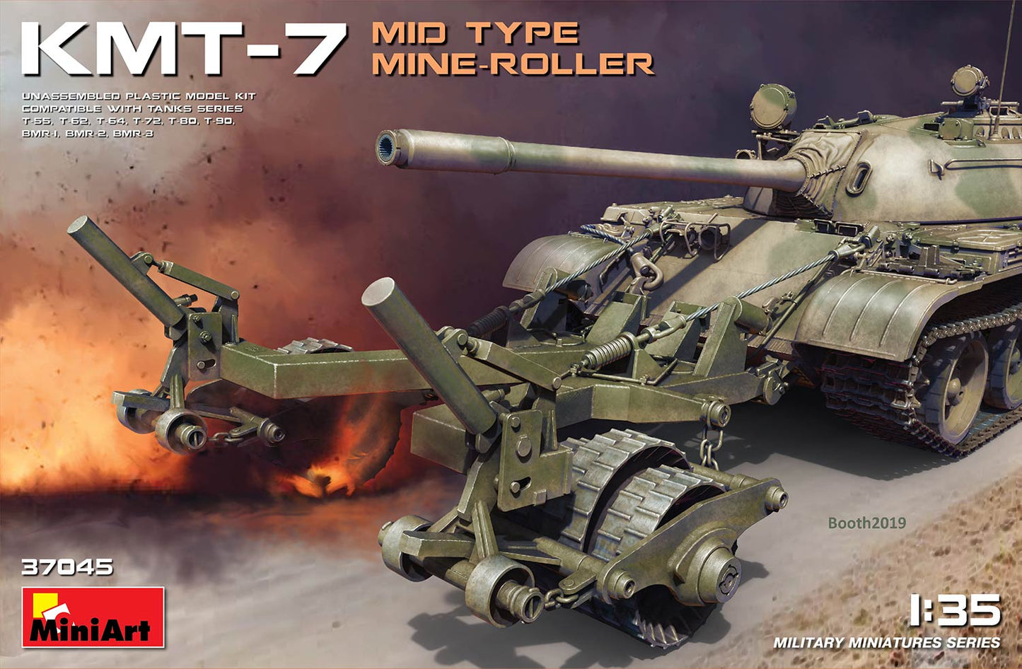 MiniArt MT37045 KMT-7 Mid Type Mine-Roller w/Chain 1:35