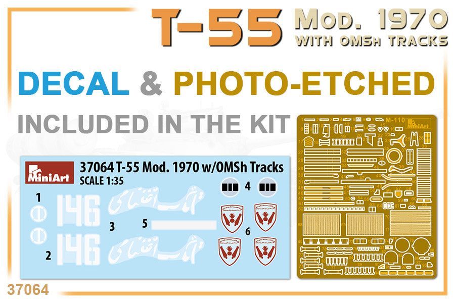 MiniArt MT37064 1:35 Soviet T-55 Mod