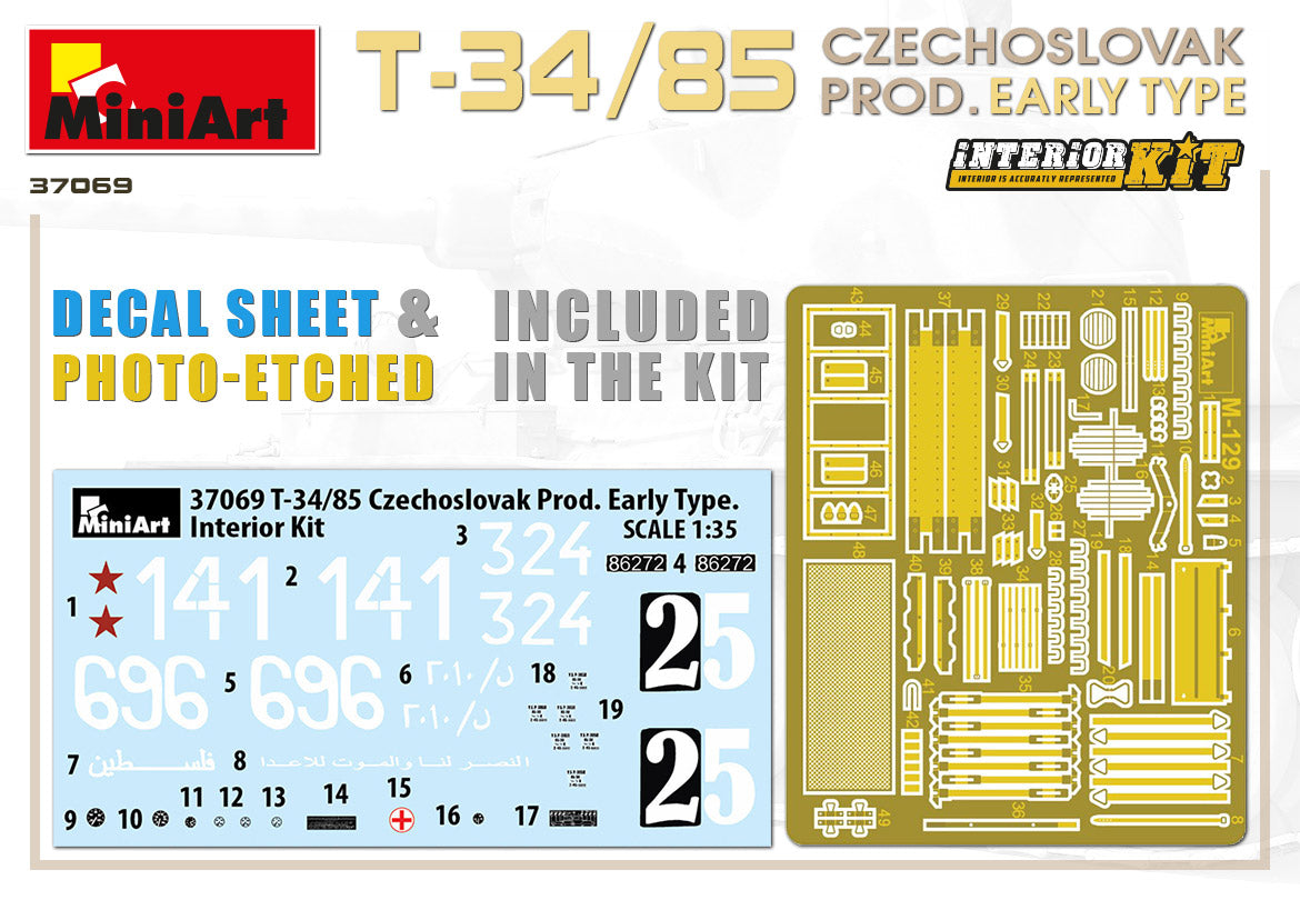 MiniArt MT37069 1:35 T-34/85 CZECHOSLOVAK PROD