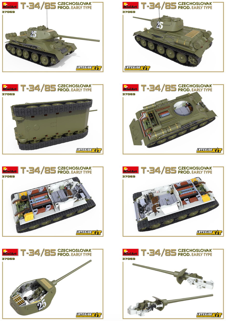 MiniArt MT37069 1:35 T-34/85 CZECHOSLOVAK PROD