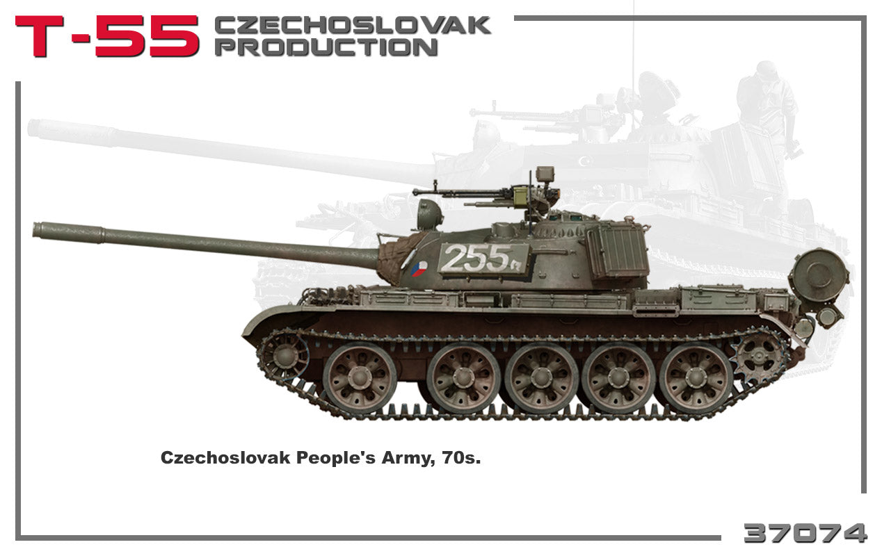 MiniArt MT37074 1:35 Soviet T-55 CZECHOSLOVAK PRODUCTION