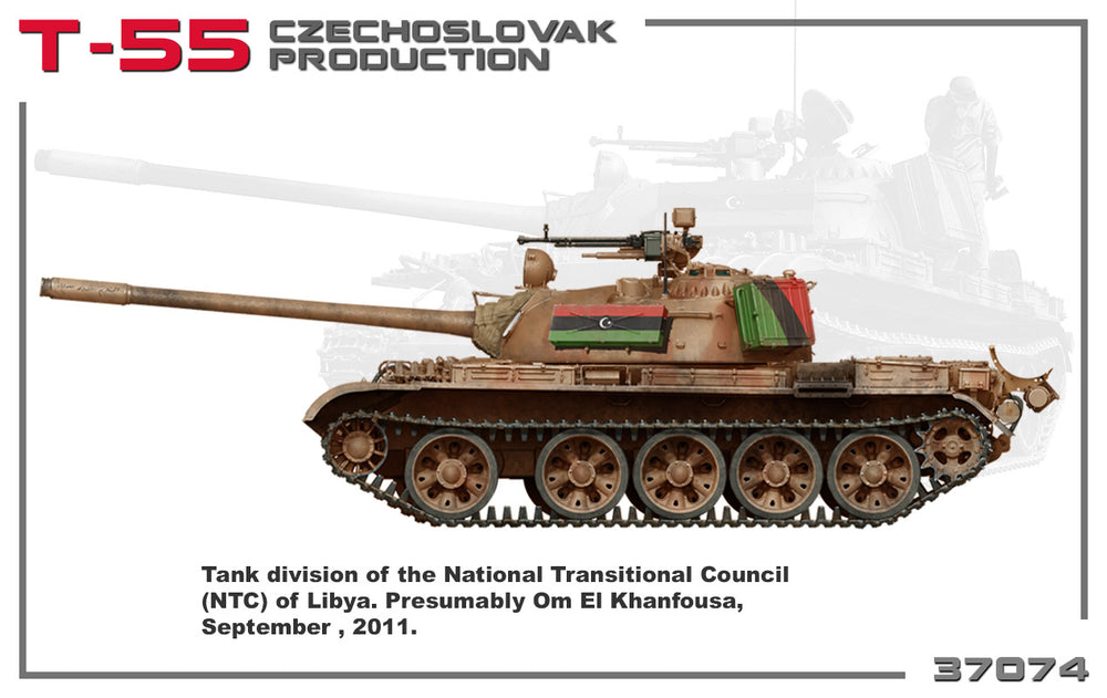 MiniArt MT37074 1:35 Soviet T-55 CZECHOSLOVAK PRODUCTION