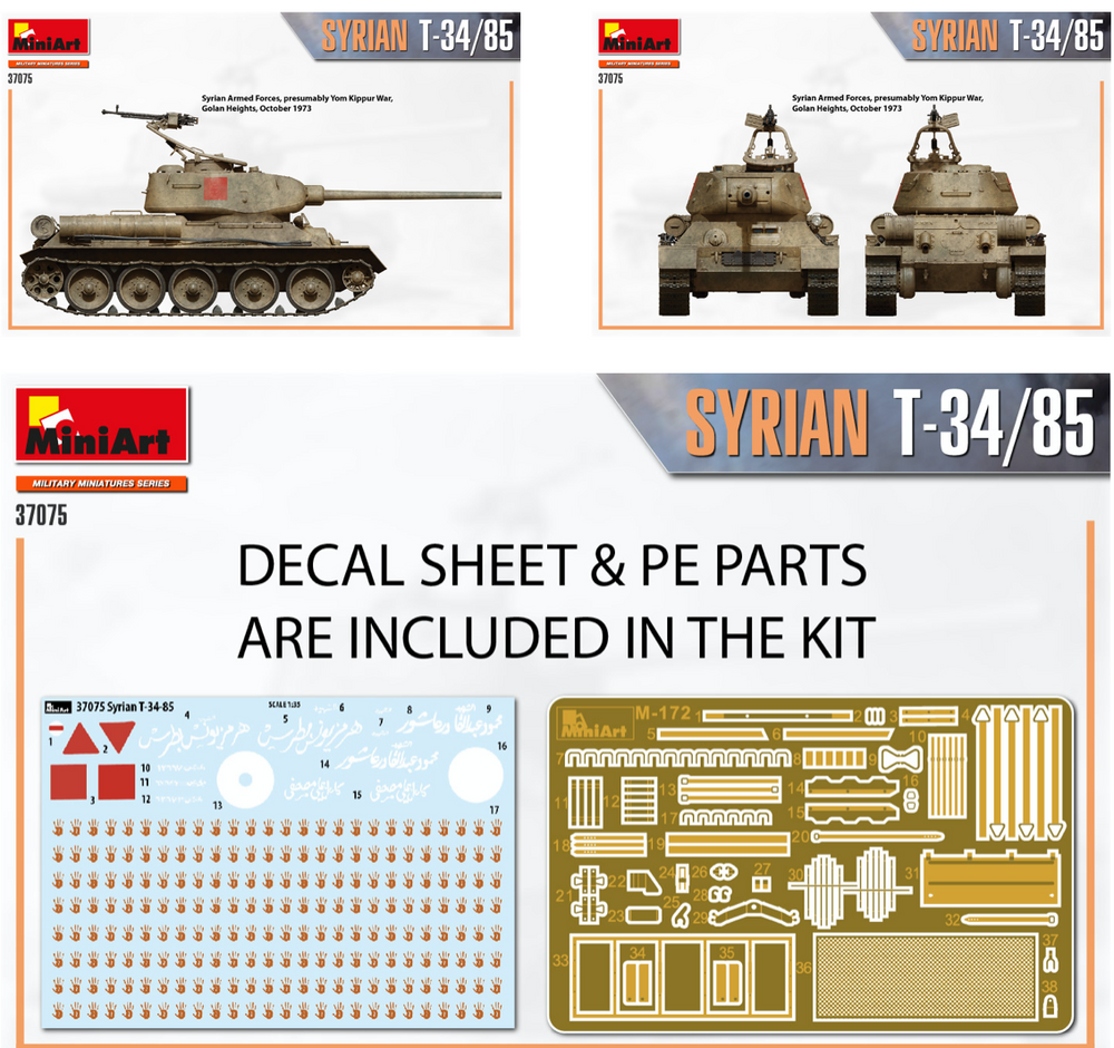 MiniArt MT37075 1:35 SYRIAN T-34/85