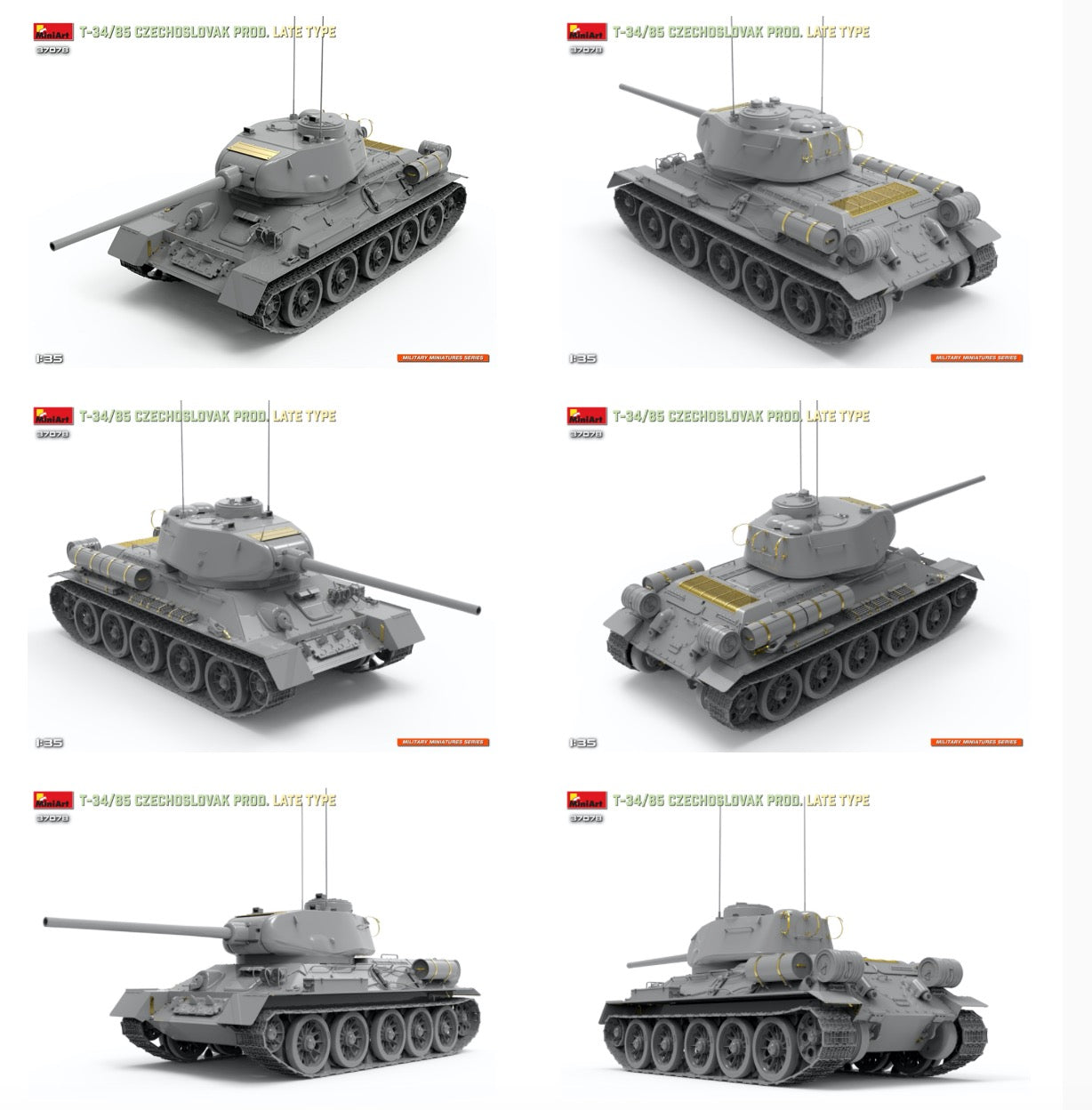 MiniArt MT37078 1:35 T-34-85 Czechoslovak Prod