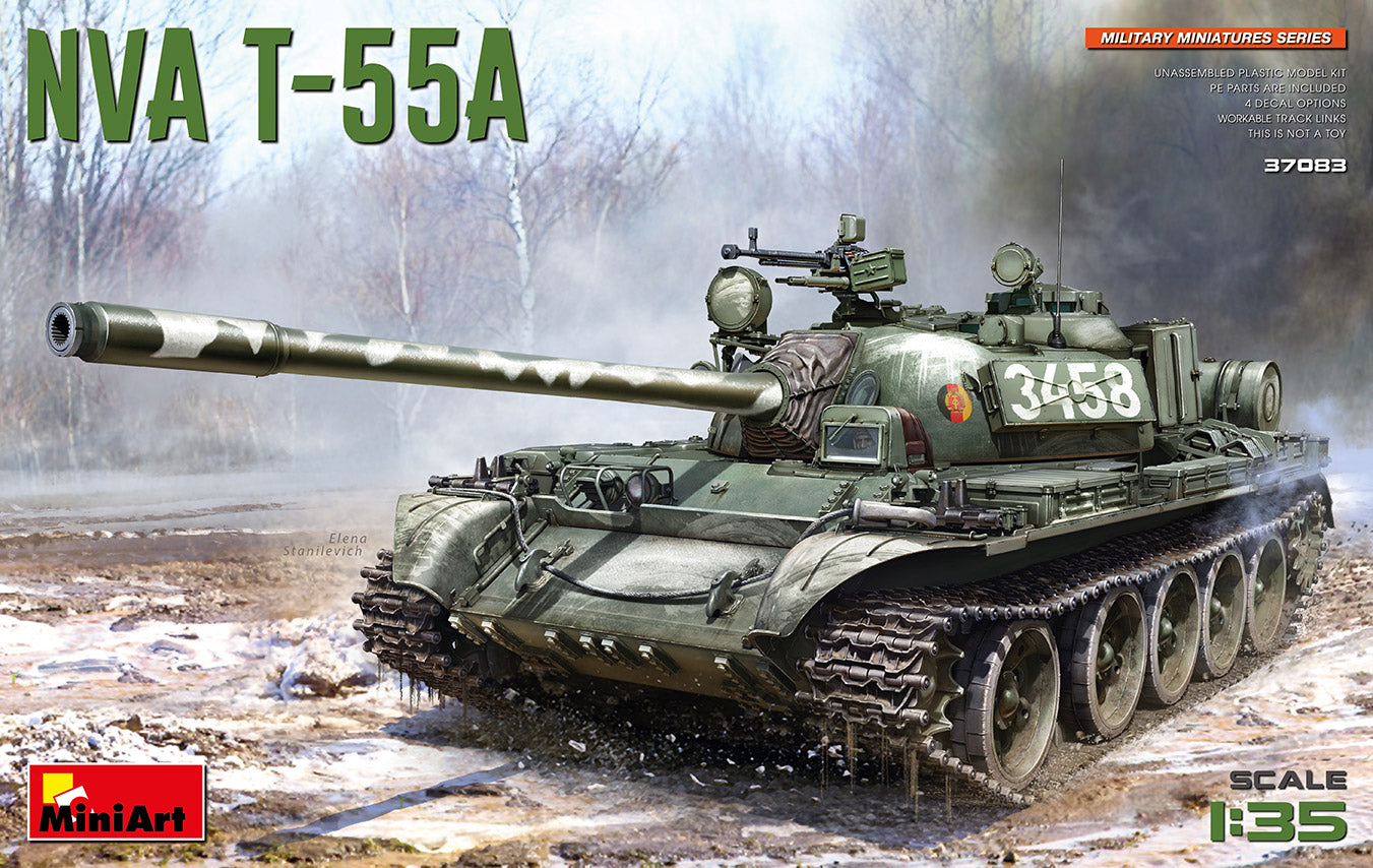 MiniArt MT37083 NVA T-55A Highly Detailed Model 1:35