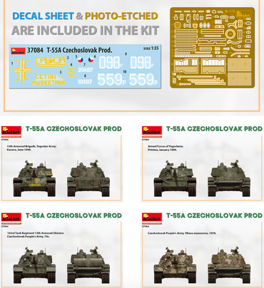 MiniArt MT37084 T-55A Czechoslovak Production 1:35