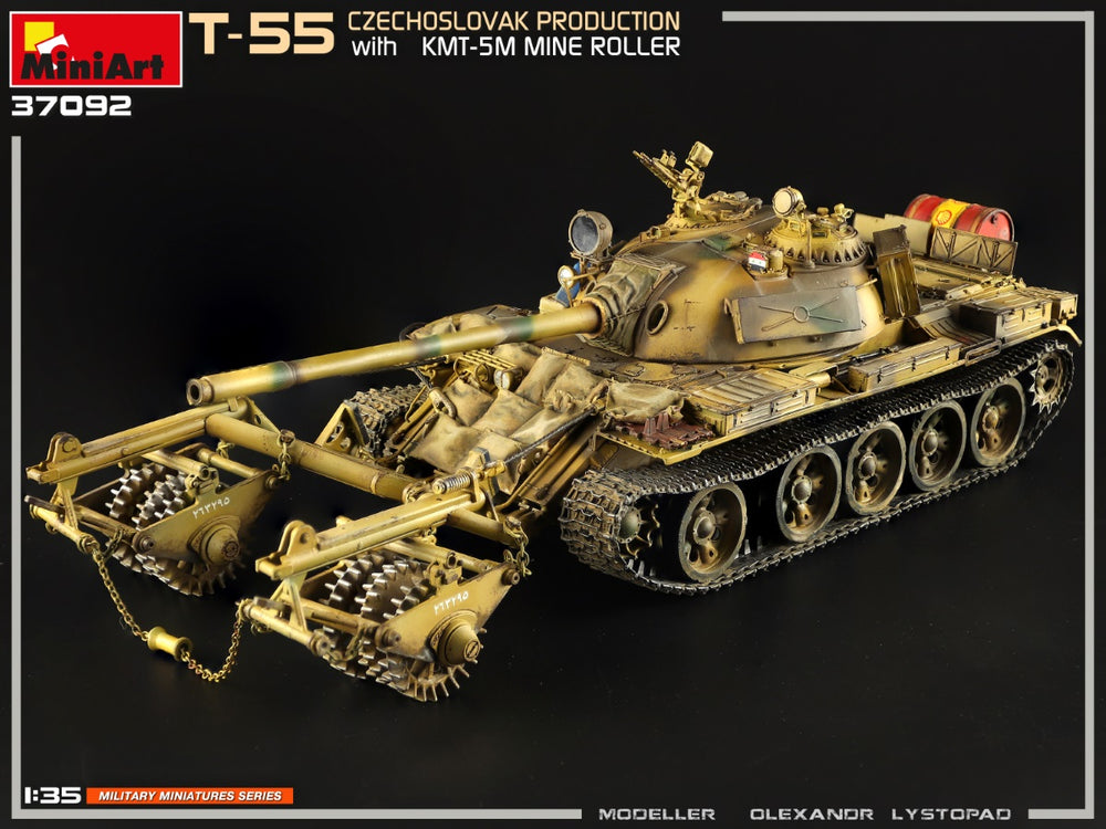 MiniArt MT37092 T-55 Czech Prod w/KMT-5M Mine Roller 1:35
