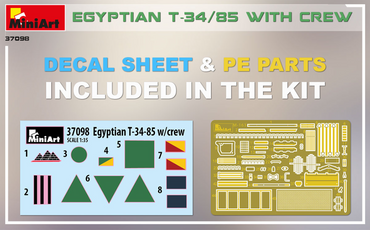 MiniArt MT37098 Egyptian T-34/85 with Crew 1:35