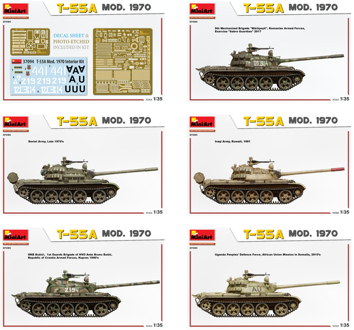 MiniArt MT37094 1:35 Soviet T-55A MOD