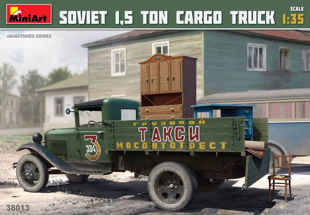 MiniArt MT38013 Soviet 1.5 Ton Cargo Truck & Furniture 1:35