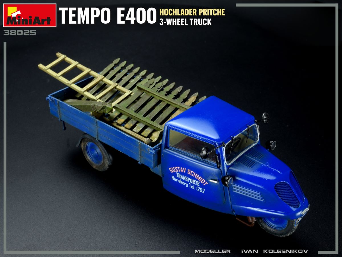 MiniArt MT38025 Tempo E400 Hochlader 3-Wheel Truck 1:35