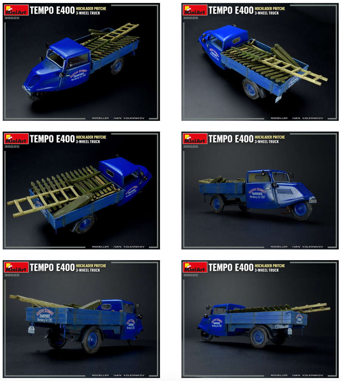 MiniArt MT38025 Tempo E400 Hochlader 3-Wheel Truck 1:35